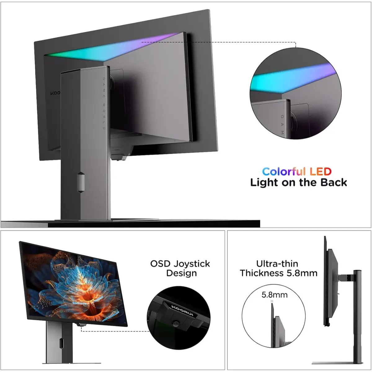 Koorui S2721XO 32" 240Hz OLED Gaming Monitor - Image 6