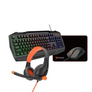 Meetion C490 4in1 Wired Rainbow Gaming Keyboard + Mouse + Mouse Pad + Headset Combo