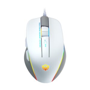meetion gm23 2023 rgb wired gaming mouse-white