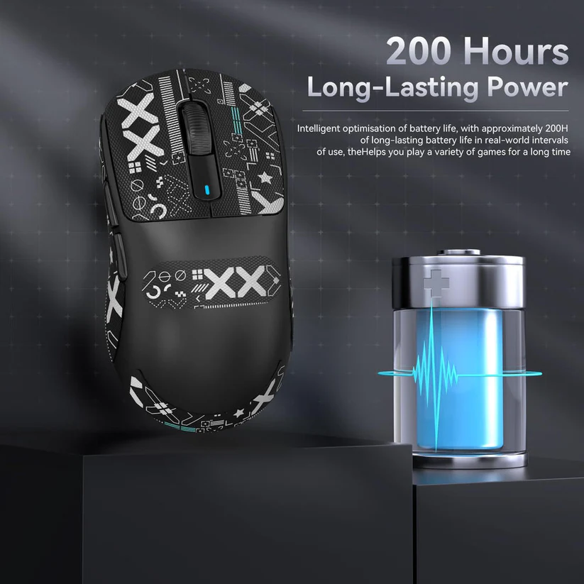 Attack Shark X3 PAW3395 Gaming Mouse - Black - Image 3