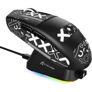 Attack Shark G3 Pro PAW3311 Gaming Mouse with Dock - Black