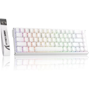 Attack Shark X68 MAX 60% HE Aluminum Keyboard - White Contour - Magnetic Switch