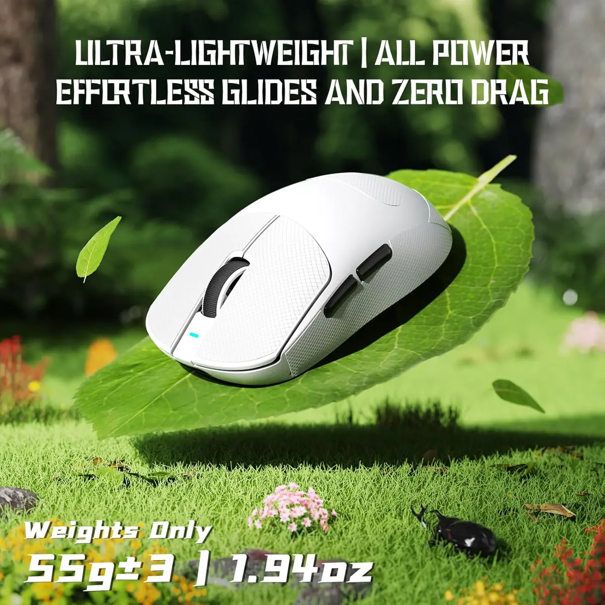 Attach Shark X8 SE PAW3311 Gaming Mouse - White - Image 3