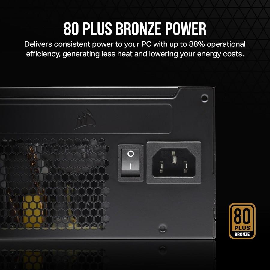 Corsair CX Series CX650 650W 80 Plus Bronze ATX Power Supply - Image 3