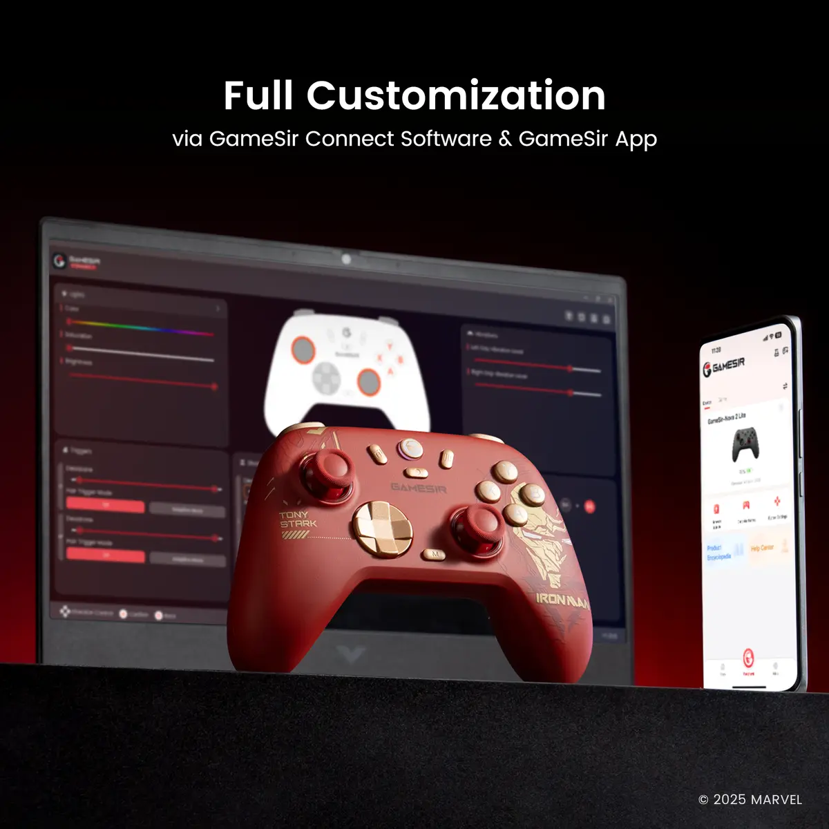 GameSir Nova 2 Lite Multiplatform Controller - Iron Man Limited Edition - Image 4