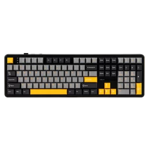 AULA F108 wireless mechanical keyboard - grey + yellow