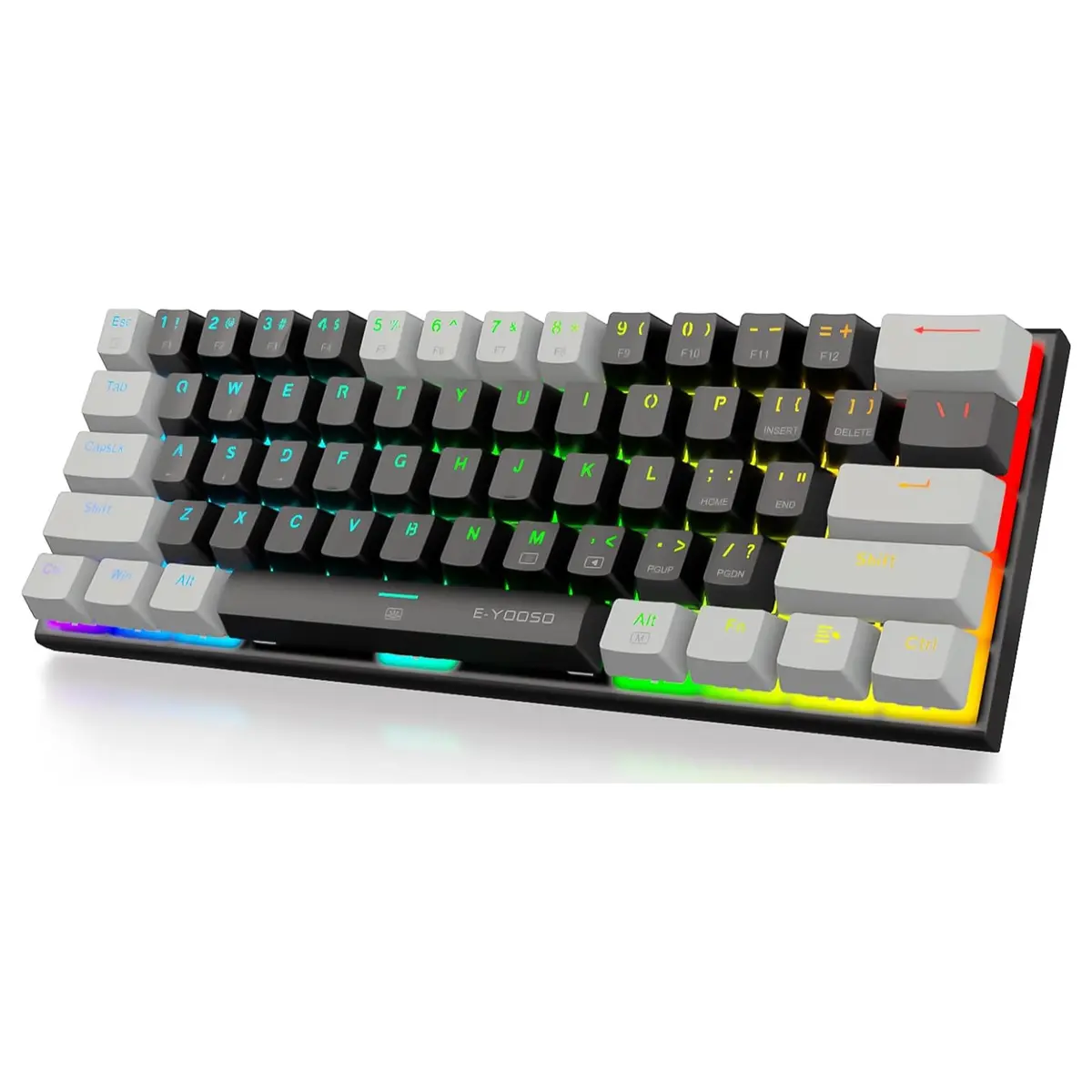 E-YOOSO Z-11 60% Wired Mechanical Gaming Keyboard - black grey