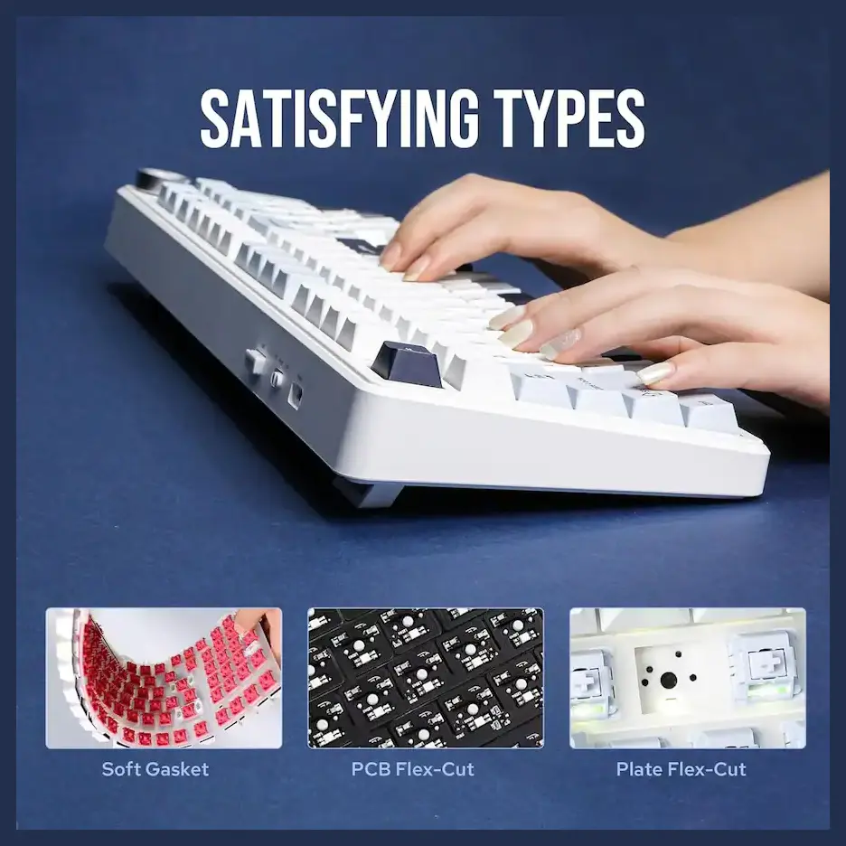 Aula F99 Pro wireless mechanical keyboard - Star Vector Switch - Image 5