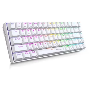 E-Yooso Z686 Tri-Mode Wireless Gaming Keyboard - white