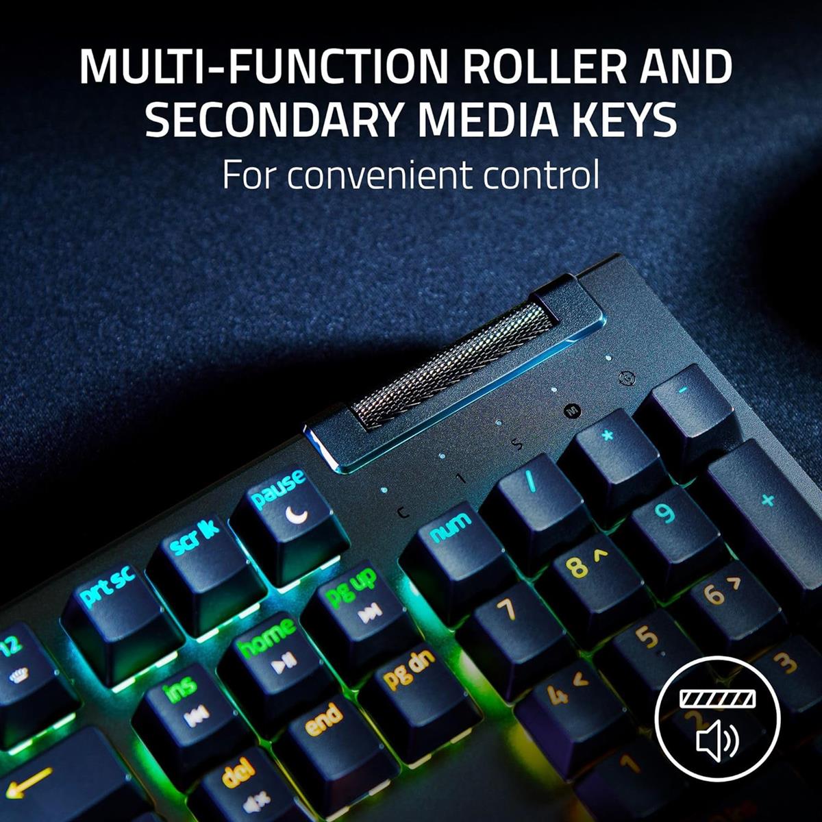 Razer BlackWidow V4 X RGB Mechanical Gaming Keyboard - Green Switches - Image 3