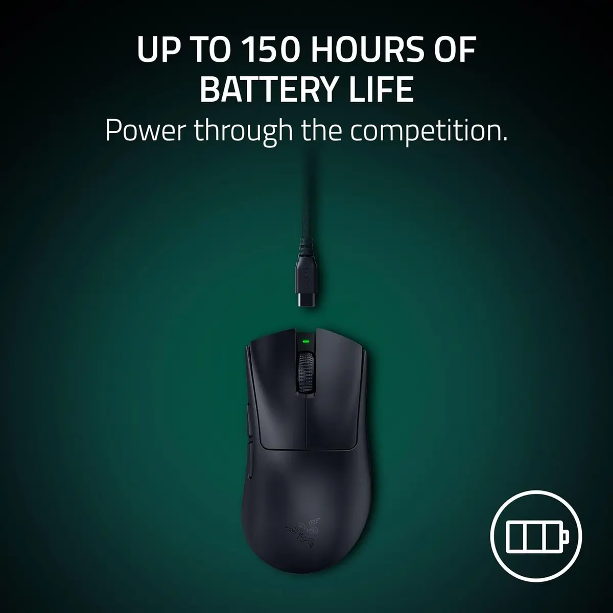 Razer DeathAdder V4 Pro Wireless Gaming Mouse - Black - Image 2