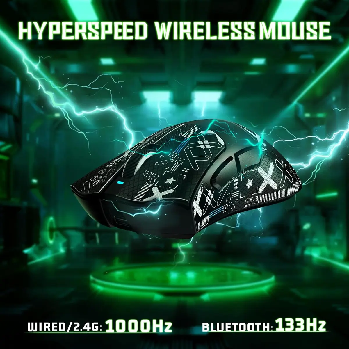 ATTACK SHARK V3 WIRELESS GAMING MOUSE - BLACK - Image 4