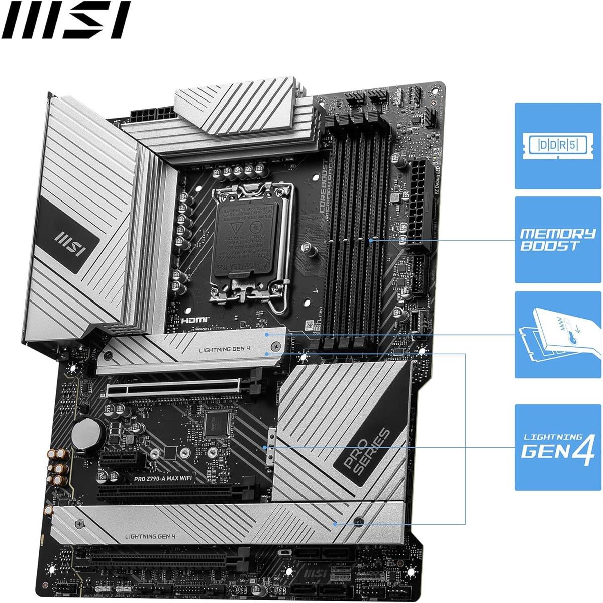MSI Pro Z790-A Max Wifi DDR5 atx motherboard - Image 3