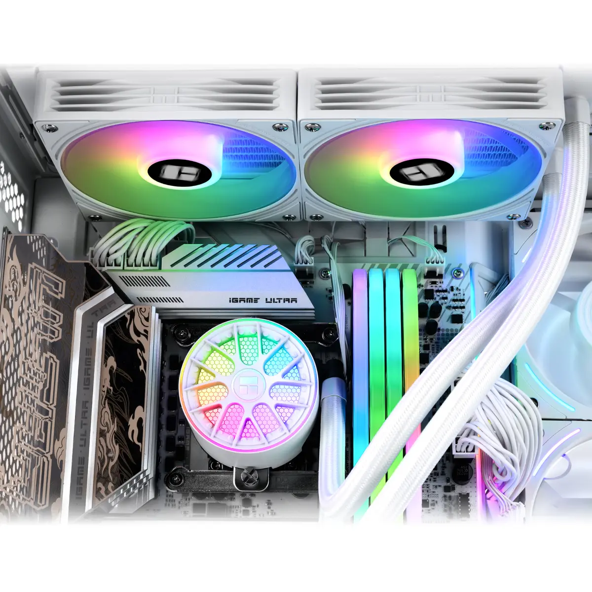 THERMALRIGHT AQUA ELITE 240 V6 ARGB LIQUIDE CPU COOLER - WHITE - Image 7