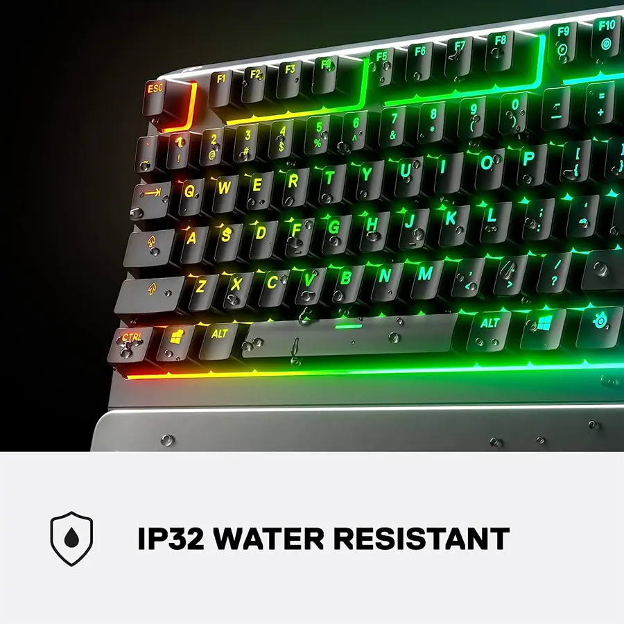 steelseries apex 3 tkl rgb gaming keyboard - black - Image 2