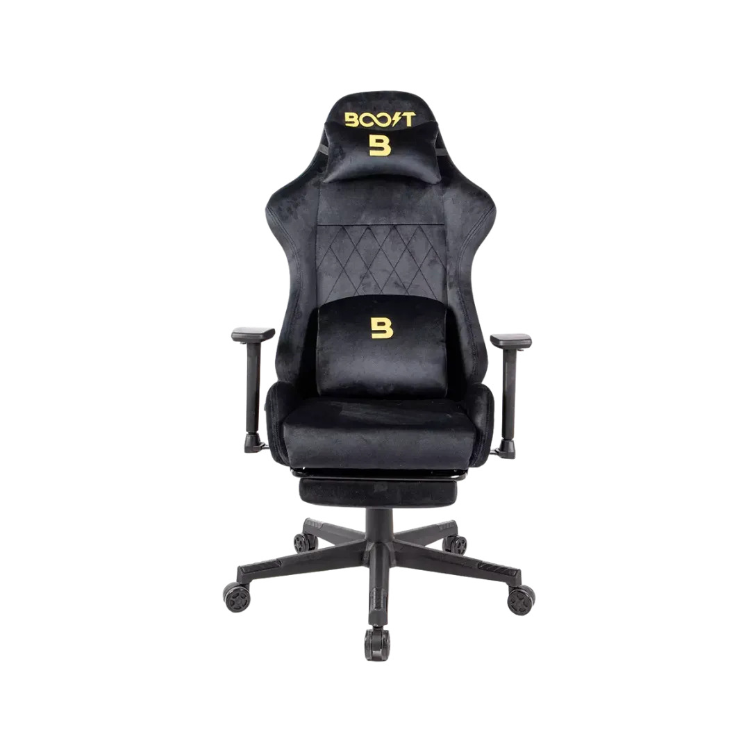 Boost Ascend Ergonomic Gaming Chair with Footrest - black - Image 2