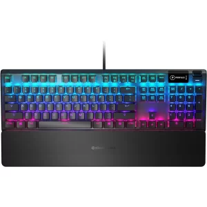 steelseries apex 5 hybrid mechanical rgb gaming keyboard - black