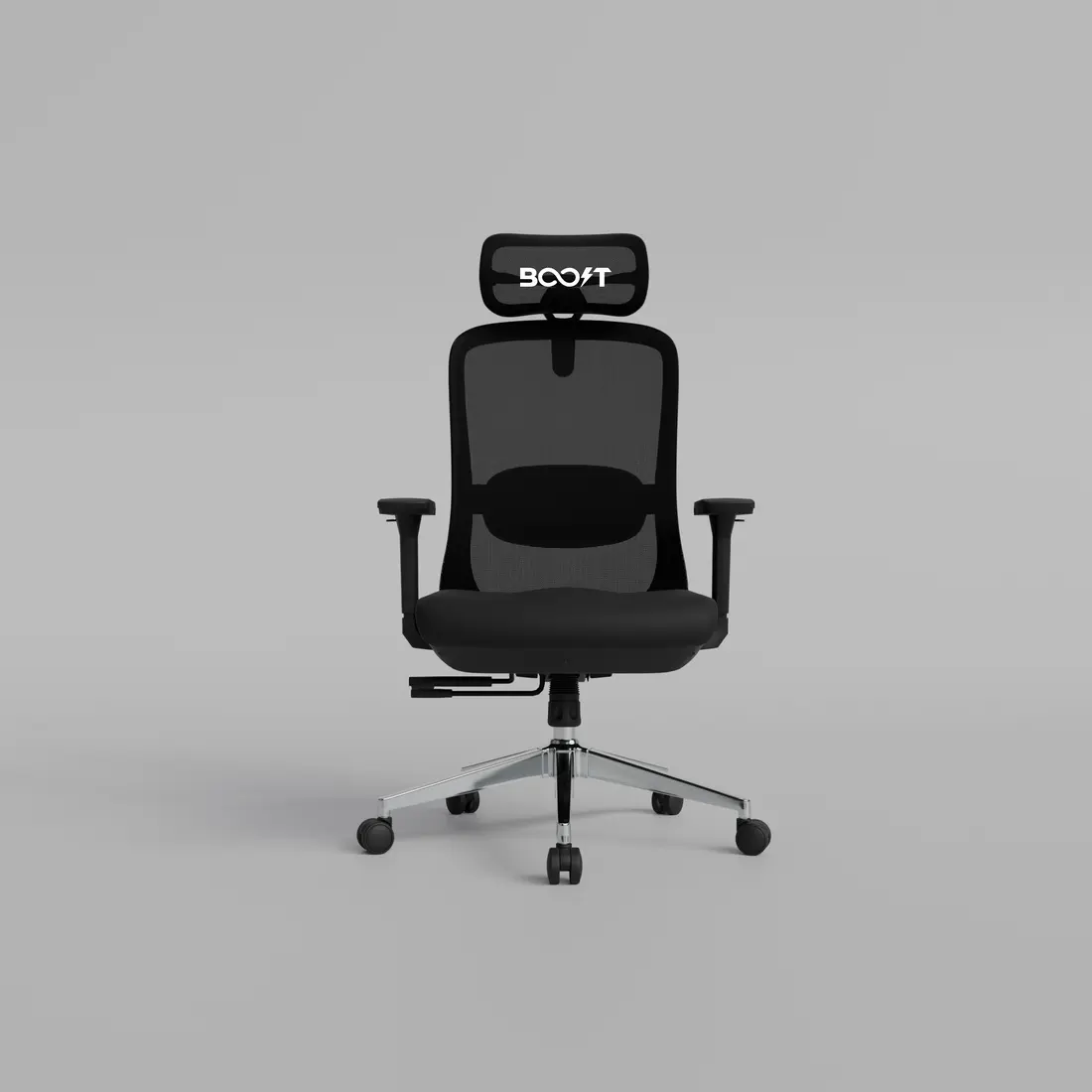 Boost Kinetic Ergonomic Mesh Chair with Electric Massager - Black - Image 2