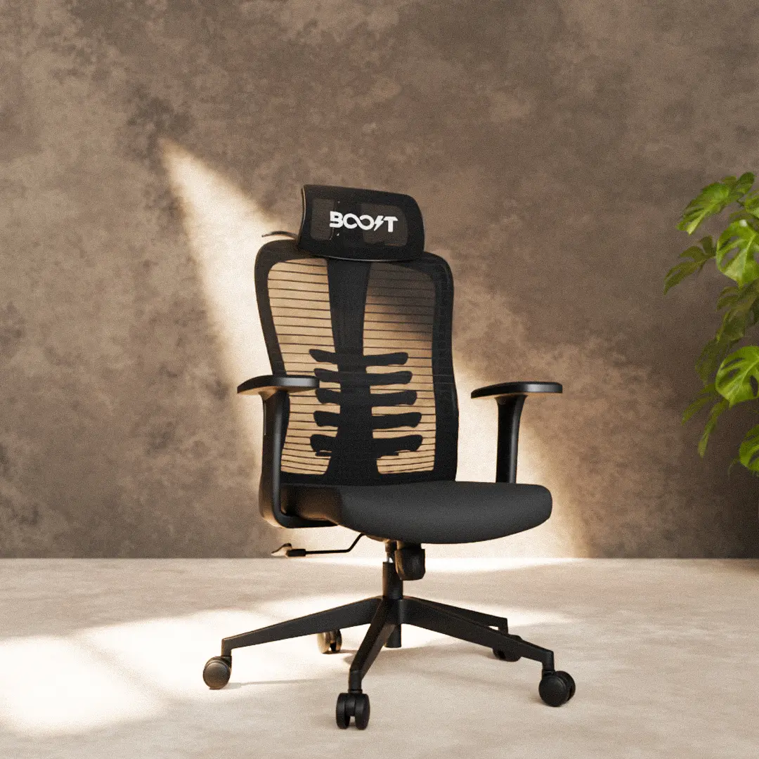 Boost Momentum Ergonomic Mesh Chair - Black
