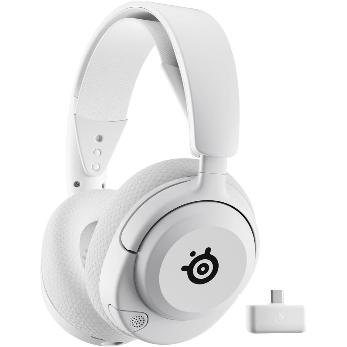 steelseries arctis nova 5 wireless multi-system gaming headphone - white