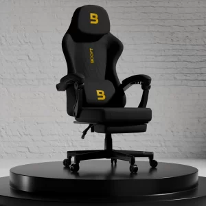 Boost Surge Pro Ergonomic Chair with Footrest - black